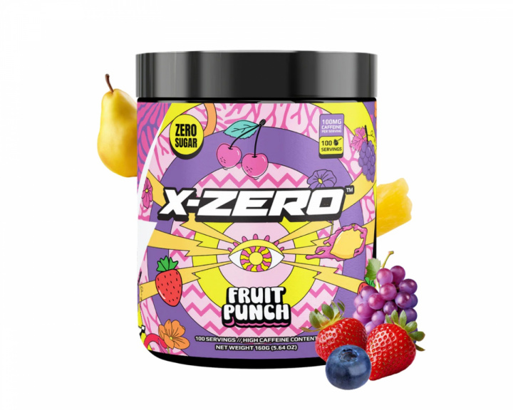 X-Gamer X-Zero Fruit Punch - 100 Serveringar