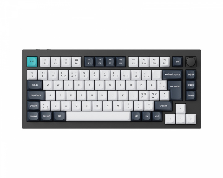 Keychron V1 Max 75% QMK/VIA RGB Hotswap Trådlöst Tangentbord [Gateron Jupiter Brown] - ISO