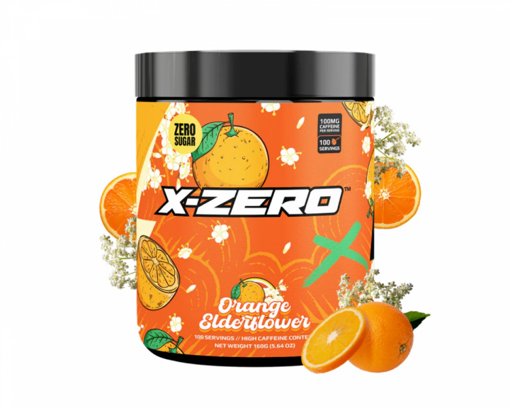 X-Gamer X-Zero Orange Elderflower - 100 Serveringar