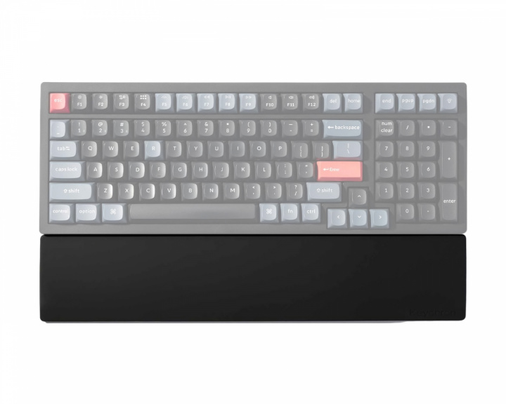 Keychron Silikon Palm Rest till K4 Pro/Q5/V5/V5 Max - Svart Handledsstöd
