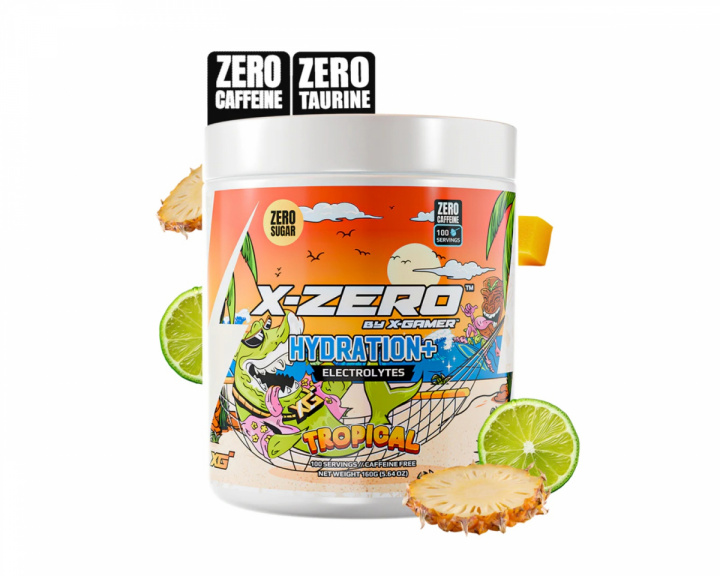 X-Gamer X-Zero Hydration+ Tropical - 100 Serveringar