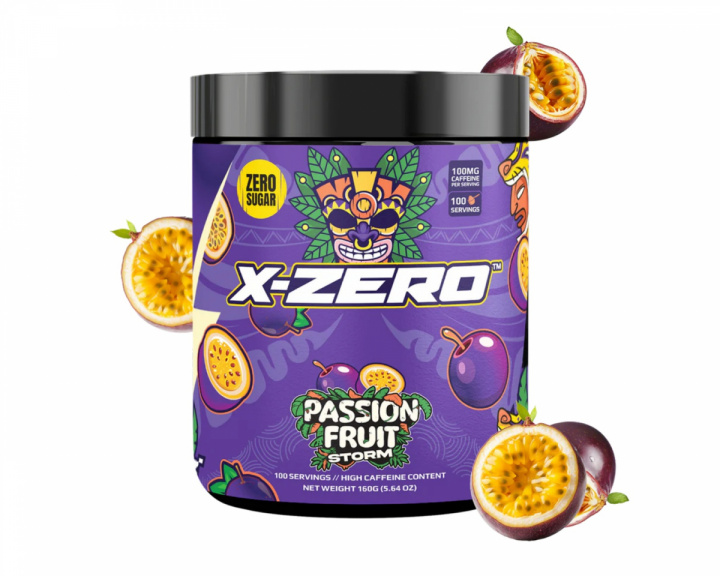 X-Gamer X-Zero Passion Fruit Storm - 100 Serveringar