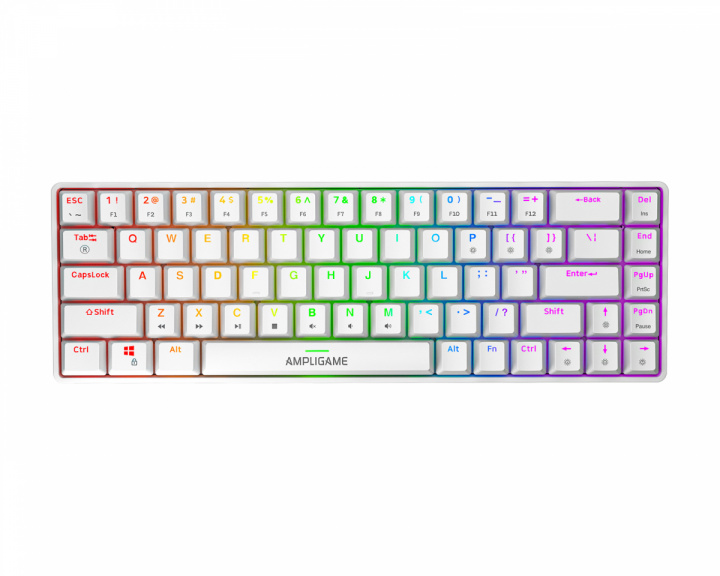 Fifine AmpliGame GK1W ANSI Tangentbord - Vit