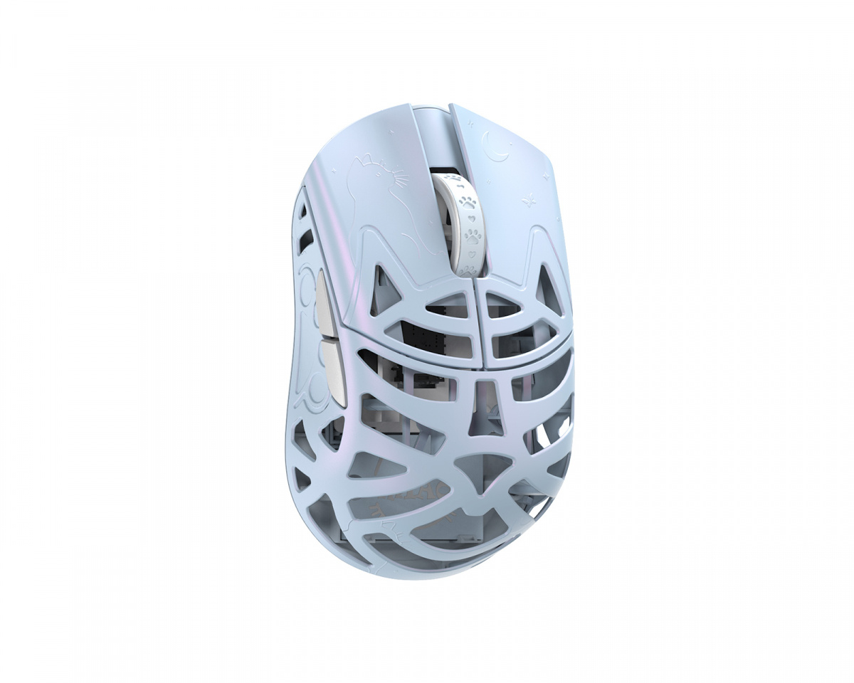 WLMouse Beast Miao - Trådlös Gamingmus - Ice Blue [Omron Opticals