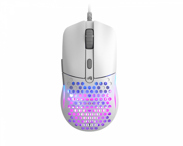 Glorious Model O Eternal - Trådbunden gamingmus - Vit