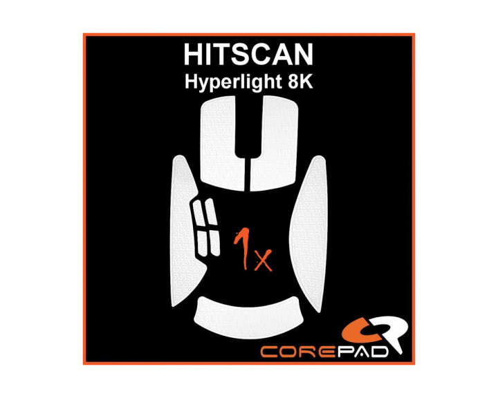 Corepad Soft Grips till HITSCAN Hyperlight 8K - Vit