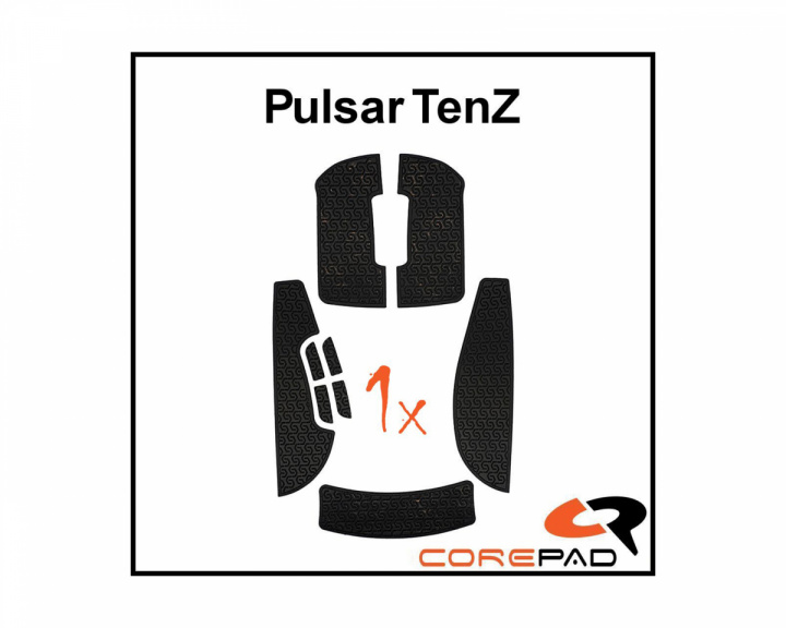 Corepad Soft Grips till Pulsar TenZ Signature Edition - Svart