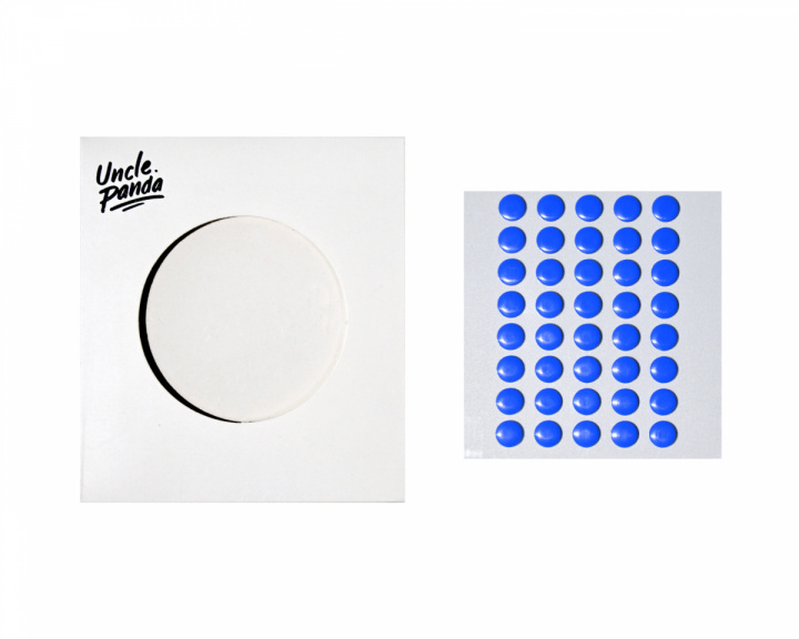 Uncle Panda Spirit Dots - Blue - 40 pcs