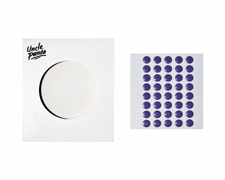 Uncle Panda Spirit Dots - Purple - 40 pcs