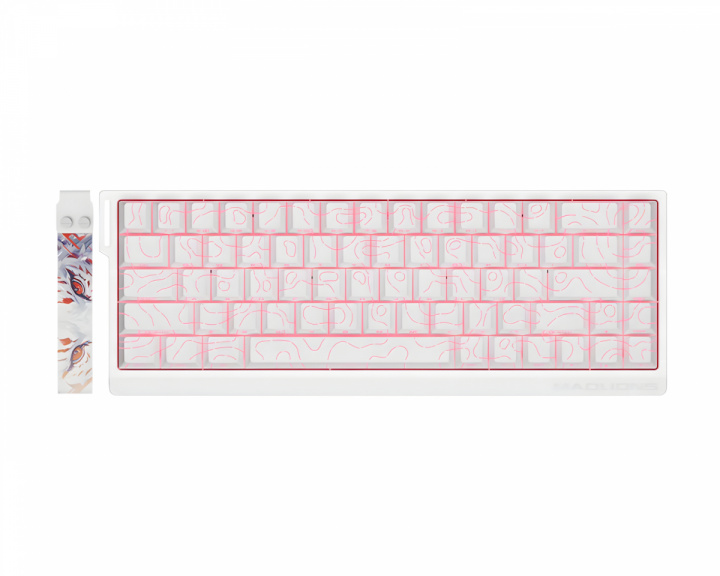  MAD60 Flagship HE ANSI Tangentbord [Magnetic Amber PRO] - Vit