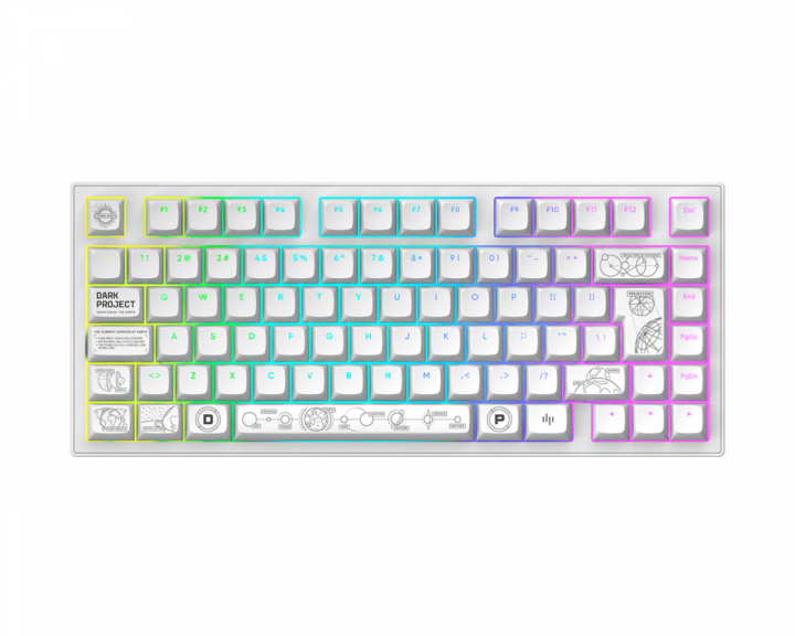 Dark Project ALU81 Gaming Tangentbord RGB - Terra Nova [g3ms Moonstone] - Vit