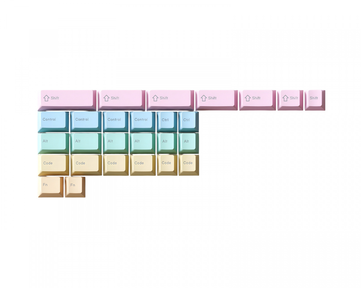 KBDfans PBTfans Lucy R2 - RGBY kit - MaxGaming.se