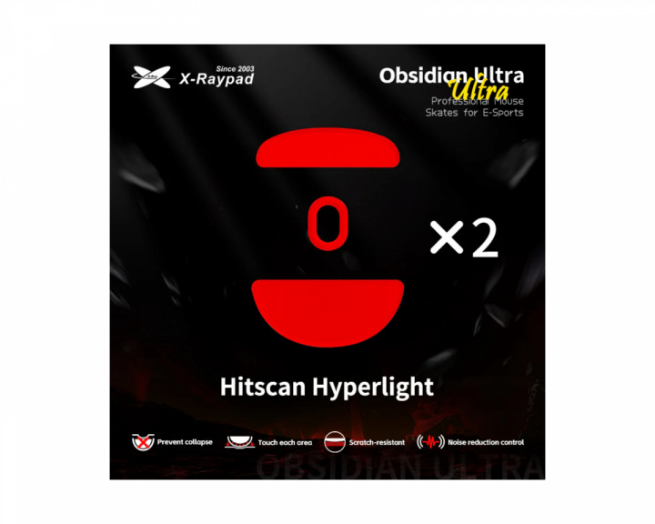  Obsidian Ultra Skates för Hitscan Hyperlight