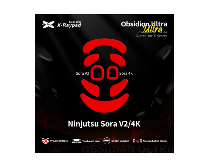  Obsidian Ultra Skates för Ninjutsu Sora V2 / 4K (universal)