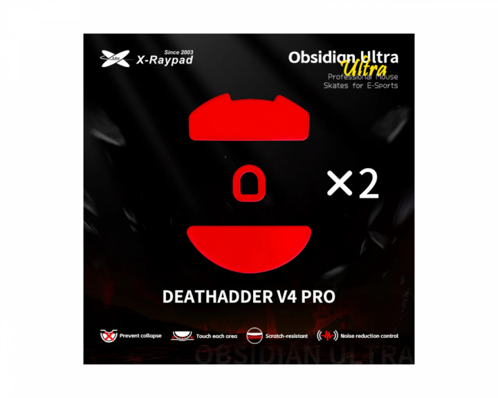  Obsidian Ultra Skates för Razer Deathadder V4 PRO