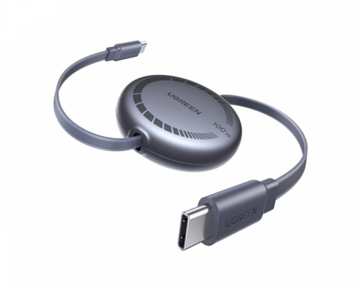  USB-C till USB-C PD 100W Snabbladdning med utdragbar kabel - 1m