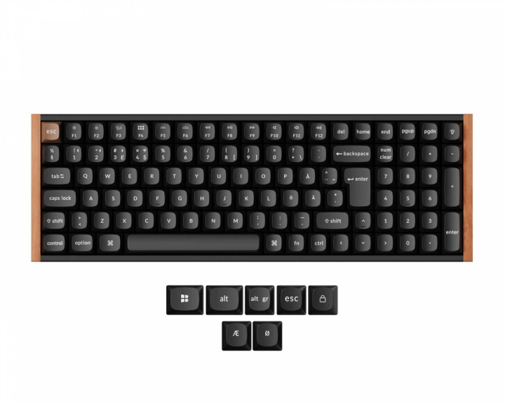 Keychron K4 HE SE QMK Trådlöst Tangentbord [Gateron 2.0 Purple Magnetic Switch] - Wood Black