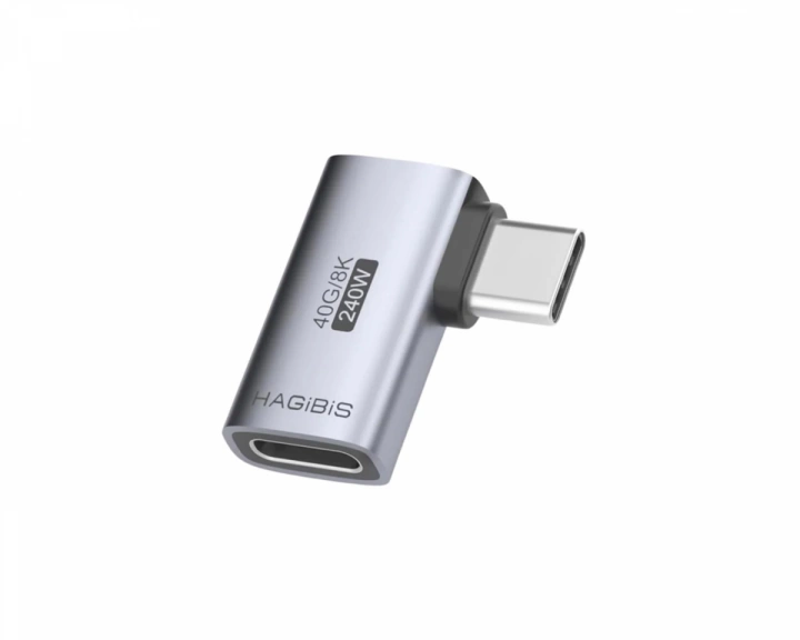  USB-C Hane till USB-C Hona Adapter (Side L-Type)