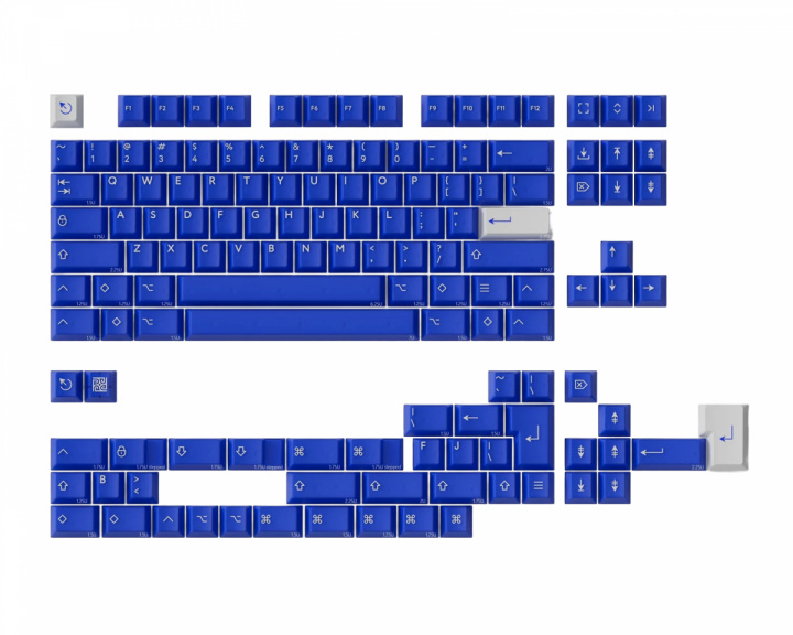 KBDfans PBTfans Klein Blue R3 - Bas kit