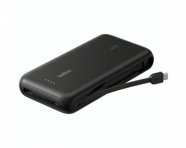  PD30W 20000 mAh Powerbank med integrerad kabel