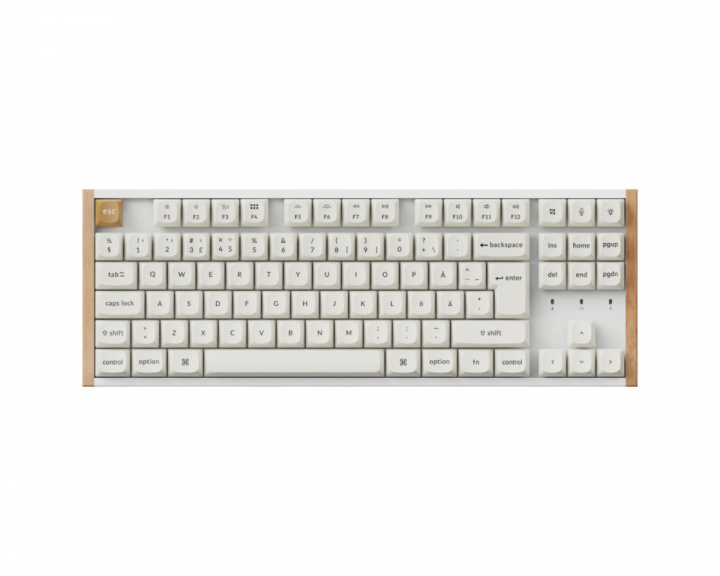  K8 HE SE Trådlöst QMK Tangentbord [Gateron 2.0 Purple Magnetic Switch] - Wood White