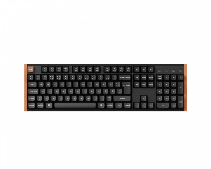  K10 HE SE Trådlöst QMK Tangentbord [Gateron 2.0 Purple Magnetic Switch] - Wood Black