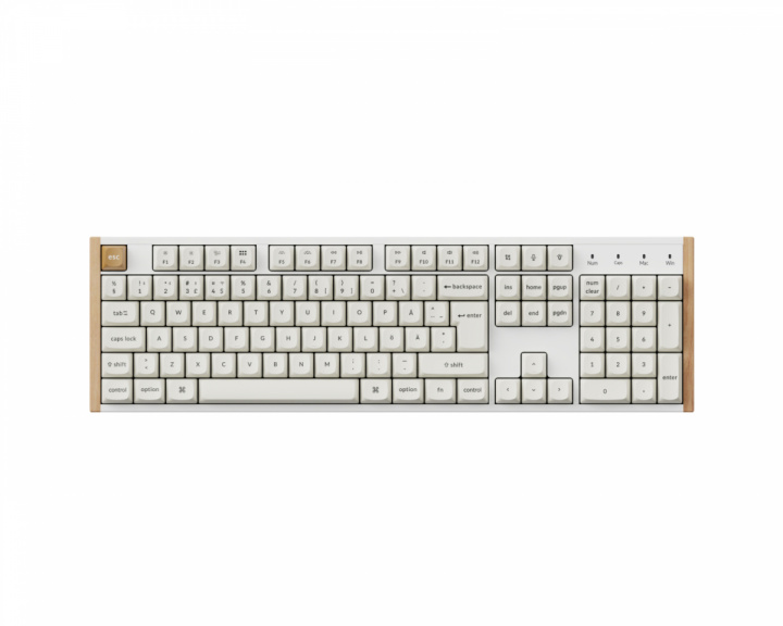  K10 HE SE Trådlöst QMK Tangentbord [Gateron 2.0 Purple Magnetic Switch] - Wood White
