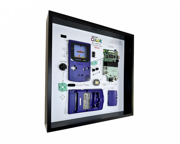 GRC Retro Art Nintendo Gameboy Color Konsol Tavla - Lila