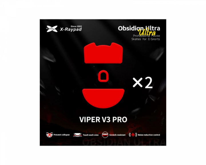  Obsidian Ultra Skates för Razer Viper V3 Pro