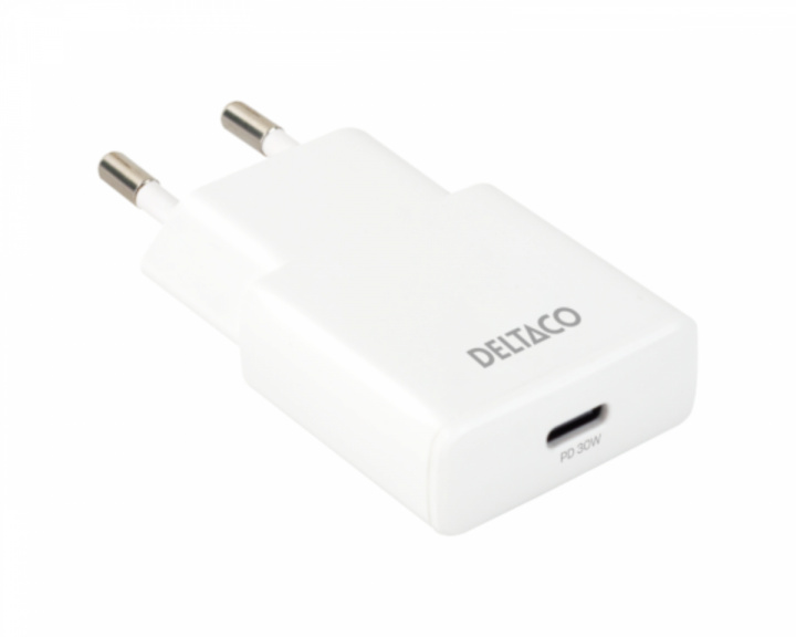  30W USB-C Väggladdare - Slim White