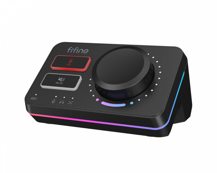 AmpliGame SC9 Ljudmixer - Svart