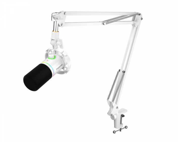  PD200XS - USB/XLR Dynamisk Mikrofon med Mikrofonarm - Vit