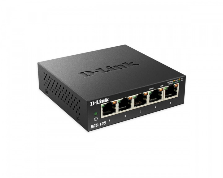  5-port 10/100/1000 Gigabit Metallhus Desktop Switch