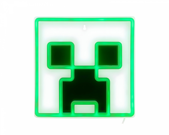  Minecraft Creeper Väggmonterbar LED Neonlampa