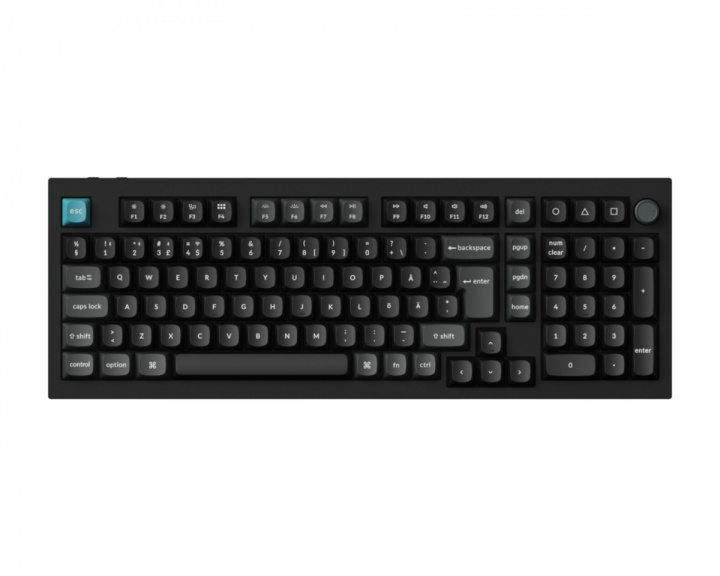  Q5 Ultra 8K Hotswap Knob Trådlöst Tangentbord - Svart [Silk POM Banana]