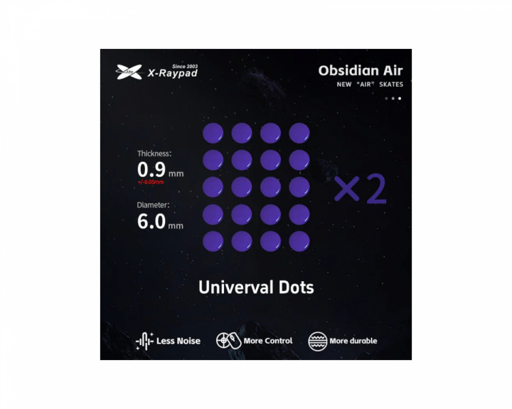  Obsidian Air Mouse Skates - Universal Dots D6.Omm