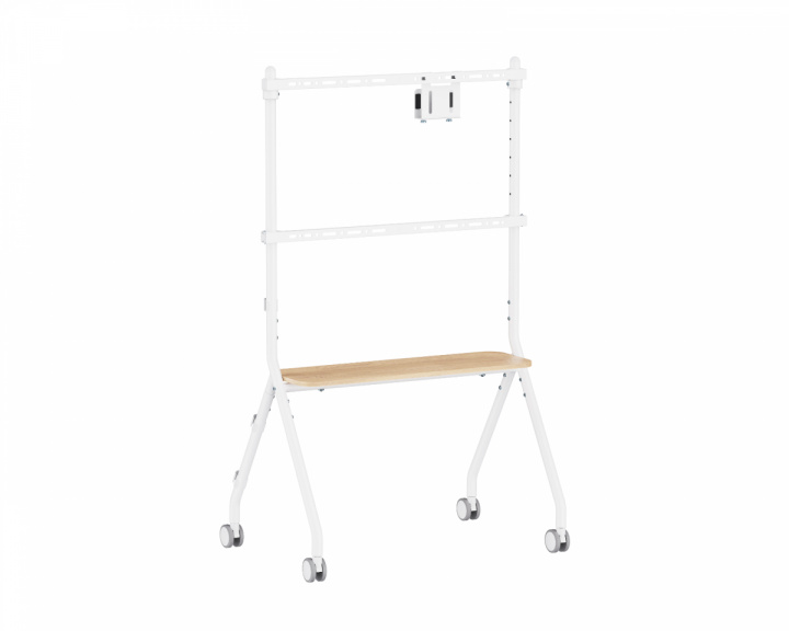  Easel Studio Mobilt TV-stativ med hjul – Vit