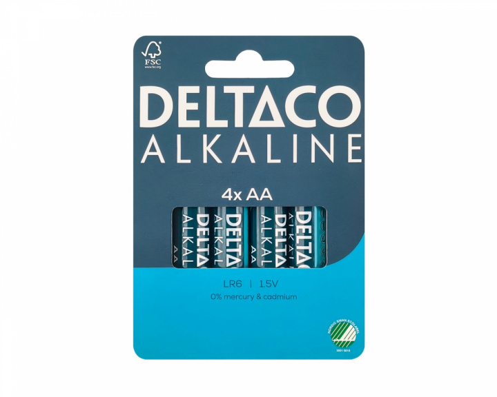  AA Alkaliska batterier 4-pack