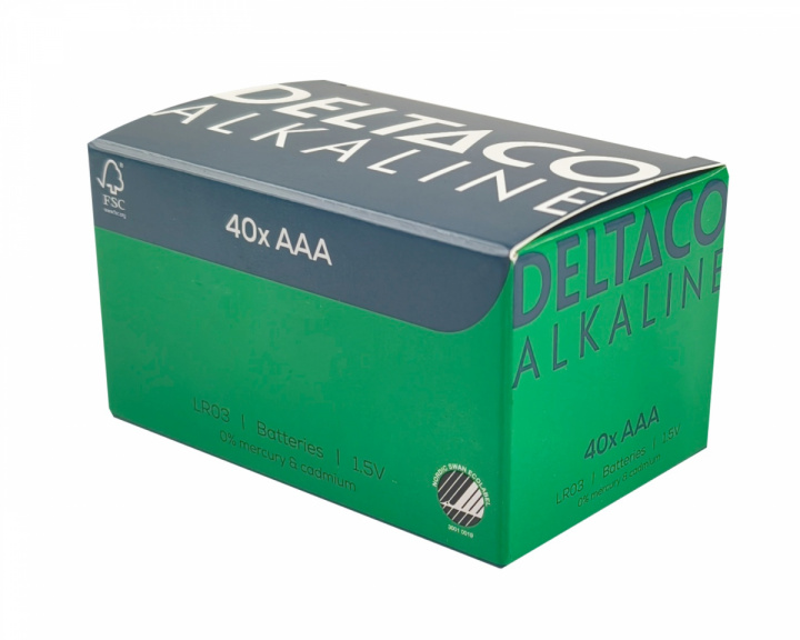  AAA-alkaliska batterier 40-pack