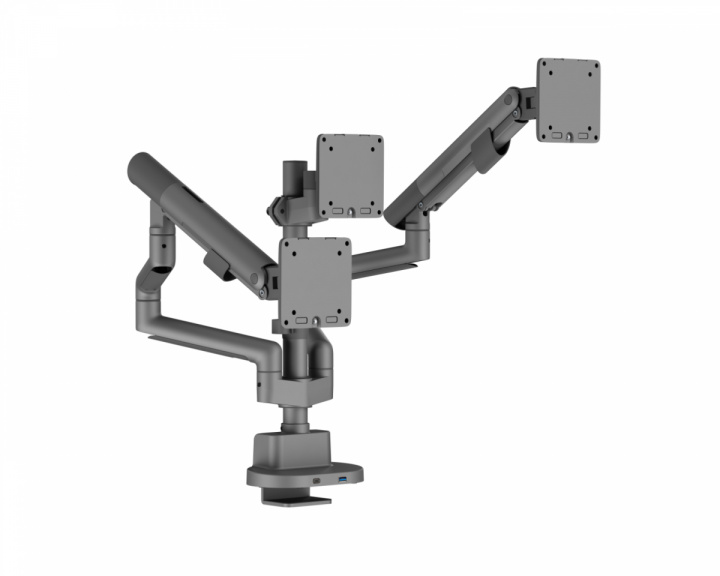 Monitorarm med USB-A och USB-C portar - 3 Skärmar - 17-27