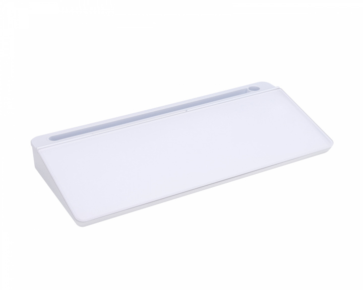  Glas Skrivtavla med Ställning 40 cm - Vit