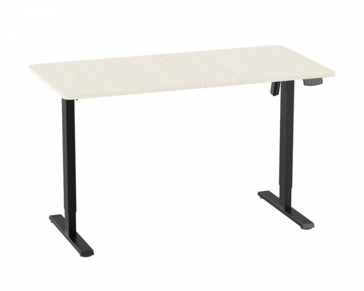 Höj och Sänkbart Skrivbord (1400X700) - Svart/Ek bordsskiva