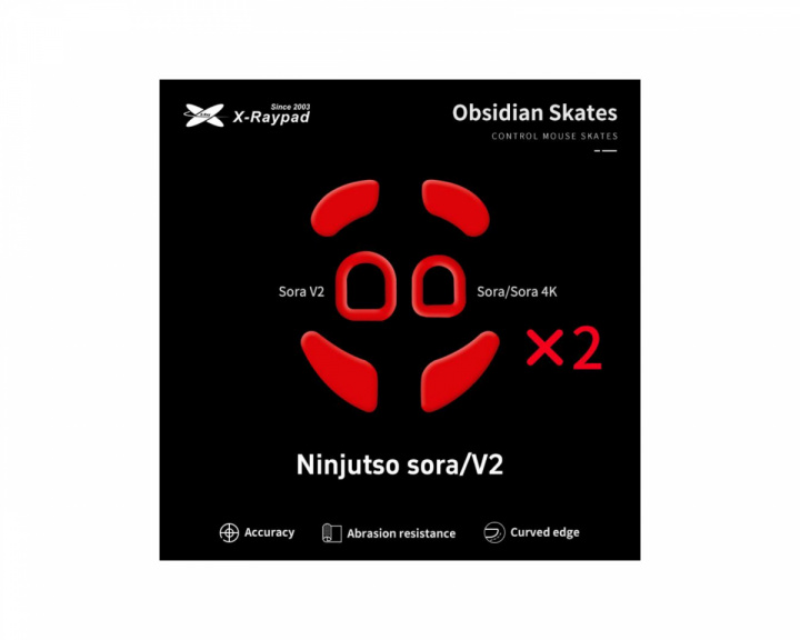 X-raypad Obsidian Mouse Skates till Ninjutso Sora / 4K / Sora V2