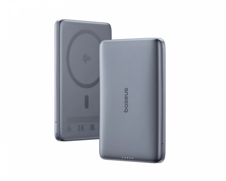  PicoGo AM41 Ultraslim Qi2 Magnetisk Powerbank 27W 10000mAh - Grå