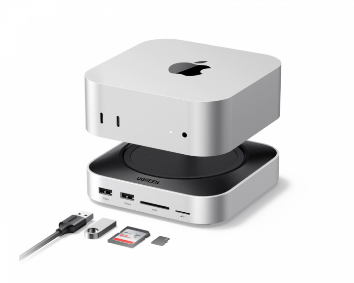  Mac mini 11-i-1 Dockningsstation - Silver 