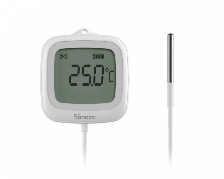  Temperatursensor ZigBee LCD med prob