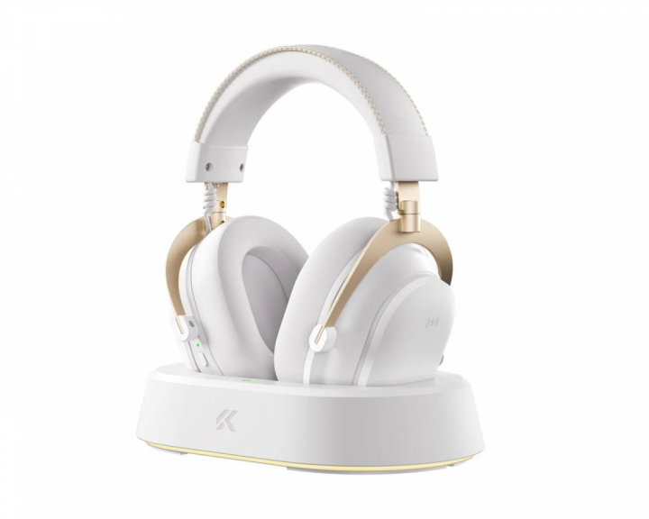  V9 Turbo Trådlöst Headset - Vitguld