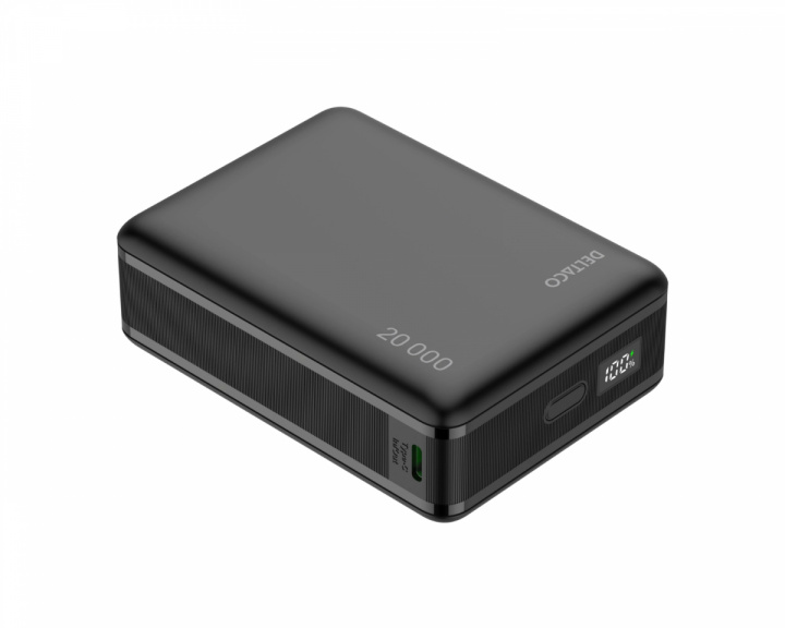  Powerbank 20 000 mAh, PD 65 W - Svart