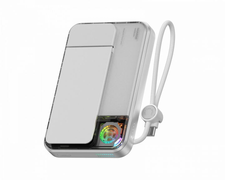  ICEMAG 3 Qi Trådlös Magnetisk Powerbank 10000 mAh - Vit