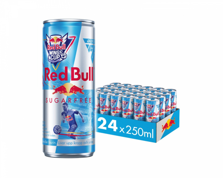  24x Energidryck, 250 ml, Sockerfri Wings Cup Edition